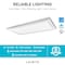 Luxrite 1x2 FT LED Panel Flush Mount Light 5 CCT Selectable 2700K-5000K 22W 2100LM Dimmable UL LR24027-1PK - alternate 7